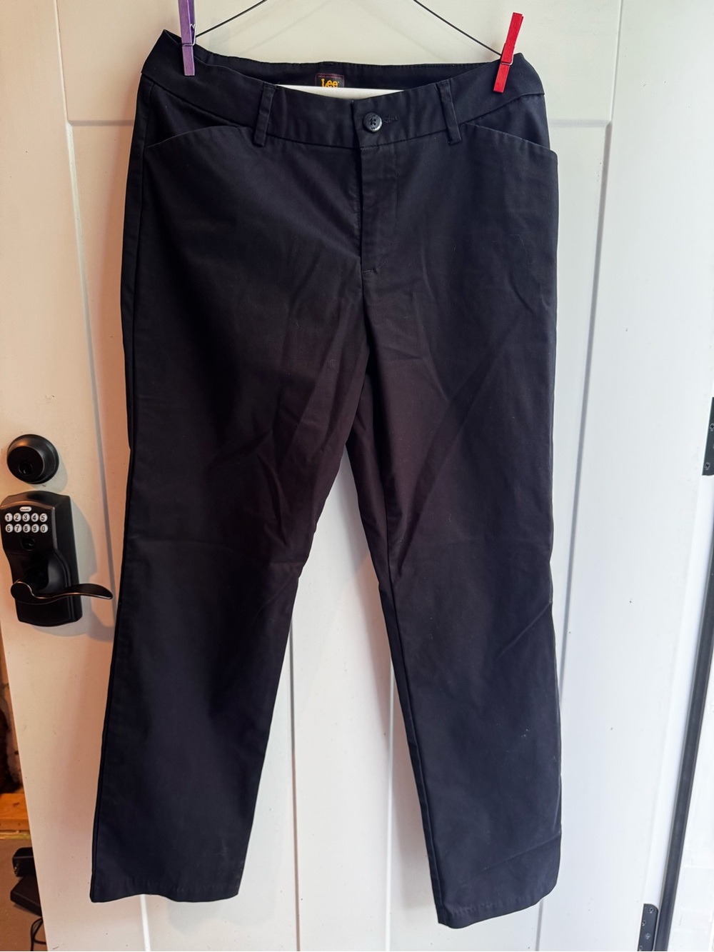 Lee Black Cropped Straight Women's Pants